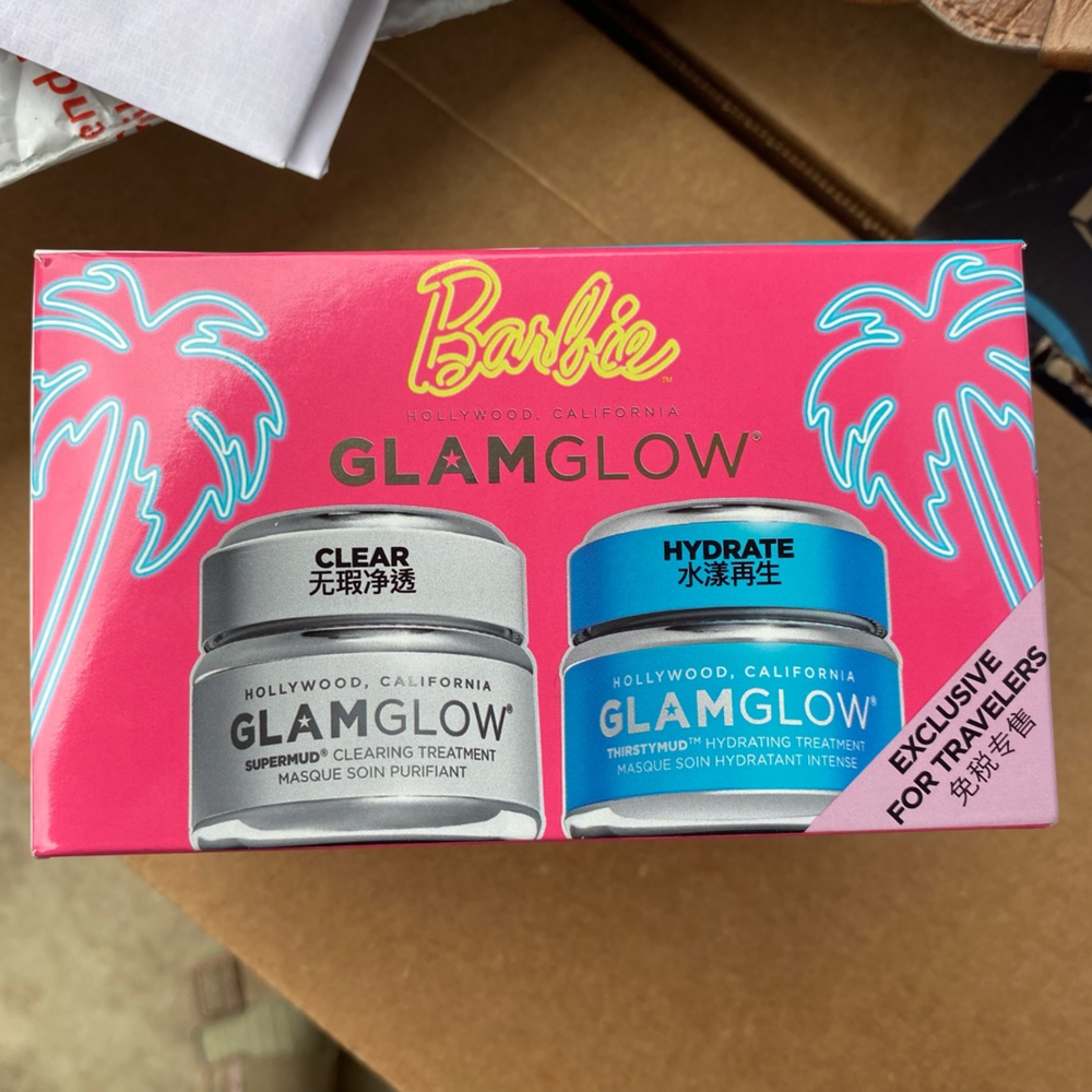 GlamGlow Exclusive For Traveler's Supermud & ThirstyMud -1.7 Oz each